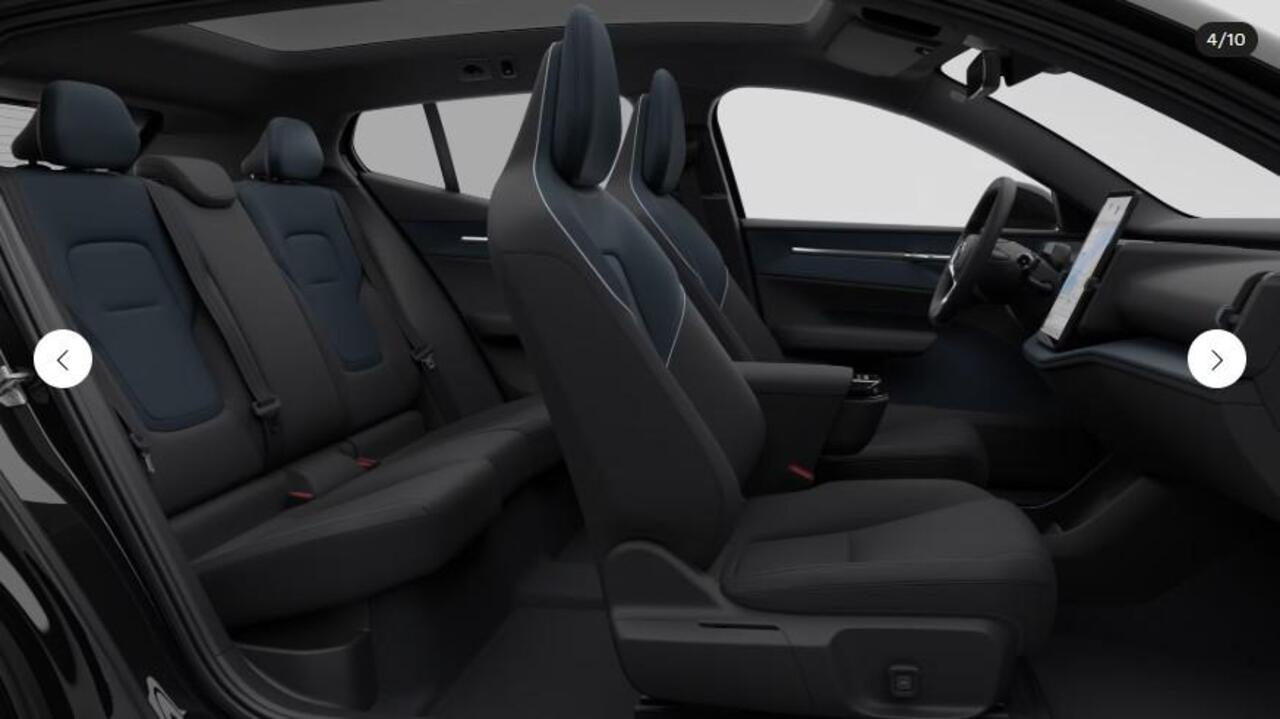 Volvo EX30 Single Motor Ext Range Ultra Black Ed Euro 69 kWh | Google | Long Range | 360 Camera | DAB | Stoel-/Stuurverwarming | Getint Glas | Keyless | Adaptieve Cruise Control | Sfeerverlichting | Elek. Achterklep | 20" LM