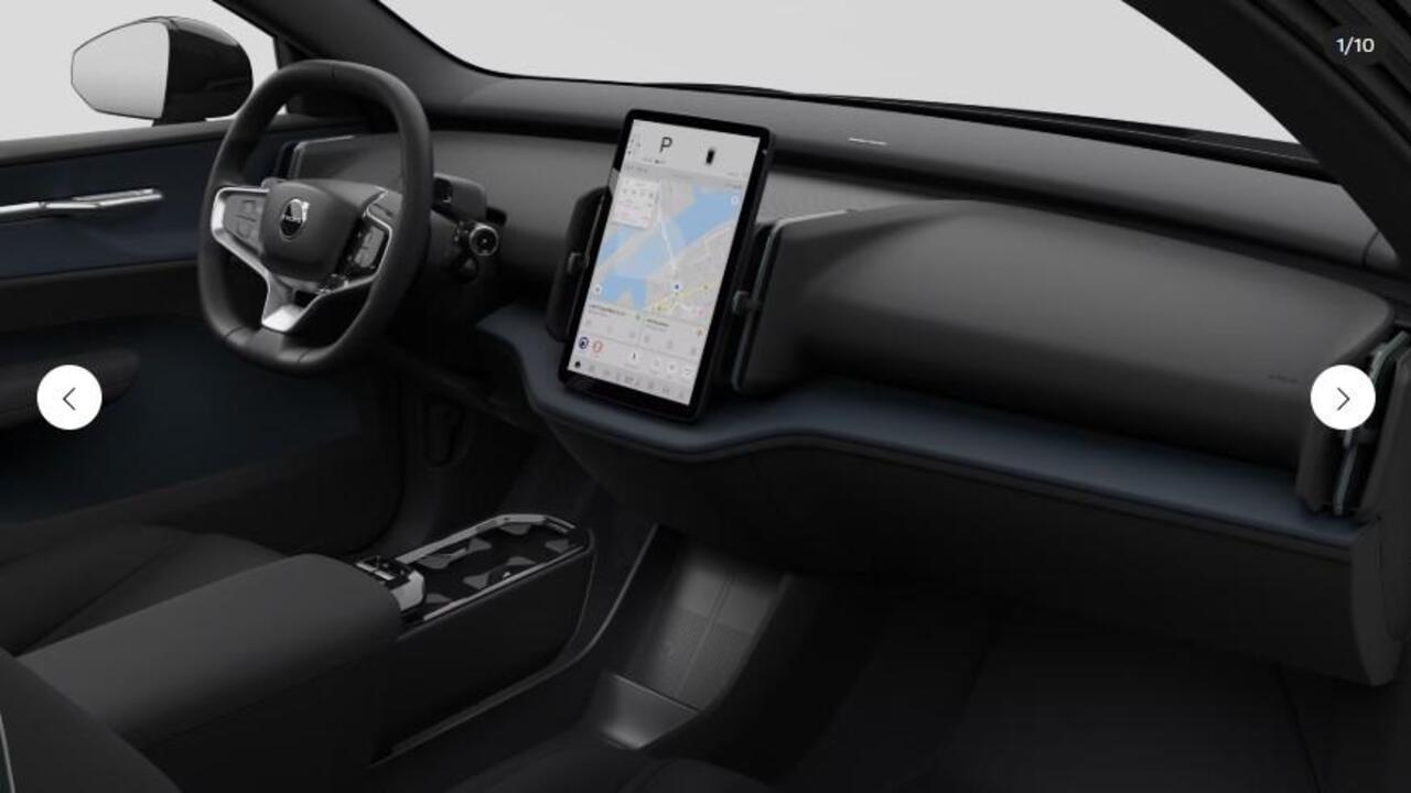 Volvo EX30 Single Motor Ext Range Ultra Black Ed Euro 69 kWh | Google | Long Range | 360 Camera | DAB | Stoel-/Stuurverwarming | Getint Glas | Keyless | Adaptieve Cruise Control | Sfeerverlichting | Elek. Achterklep | 20" LM