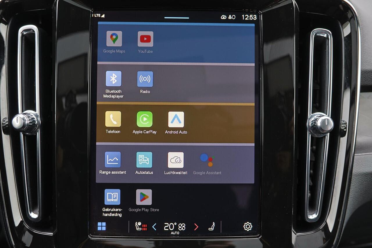 Volvo EX40 Recharge Twin Ultimate 82 kWh - Panorama/schuifdak - IntelliSafe Assist & Surround - 360º Camera - Harman/Kardon audio - Verwarmde voorstoelen, stuur & achterbank - Parkeersensoren voor & achter - Elektr. bedienb. voorstoelen met geheugen links - Warmtepo