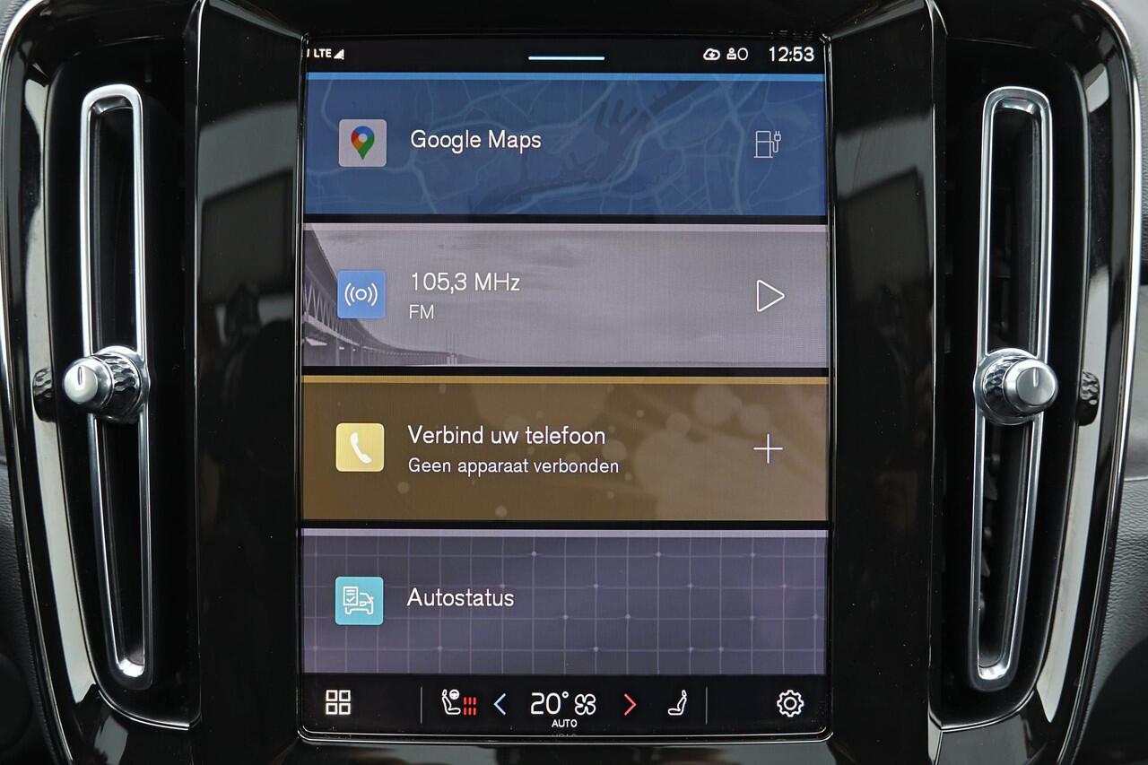 Volvo EX40 Recharge Twin Ultimate 82 kWh - Panorama/schuifdak - IntelliSafe Assist & Surround - 360º Camera - Harman/Kardon audio - Verwarmde voorstoelen, stuur & achterbank - Parkeersensoren voor & achter - Elektr. bedienb. voorstoelen met geheugen links - Warmtepo