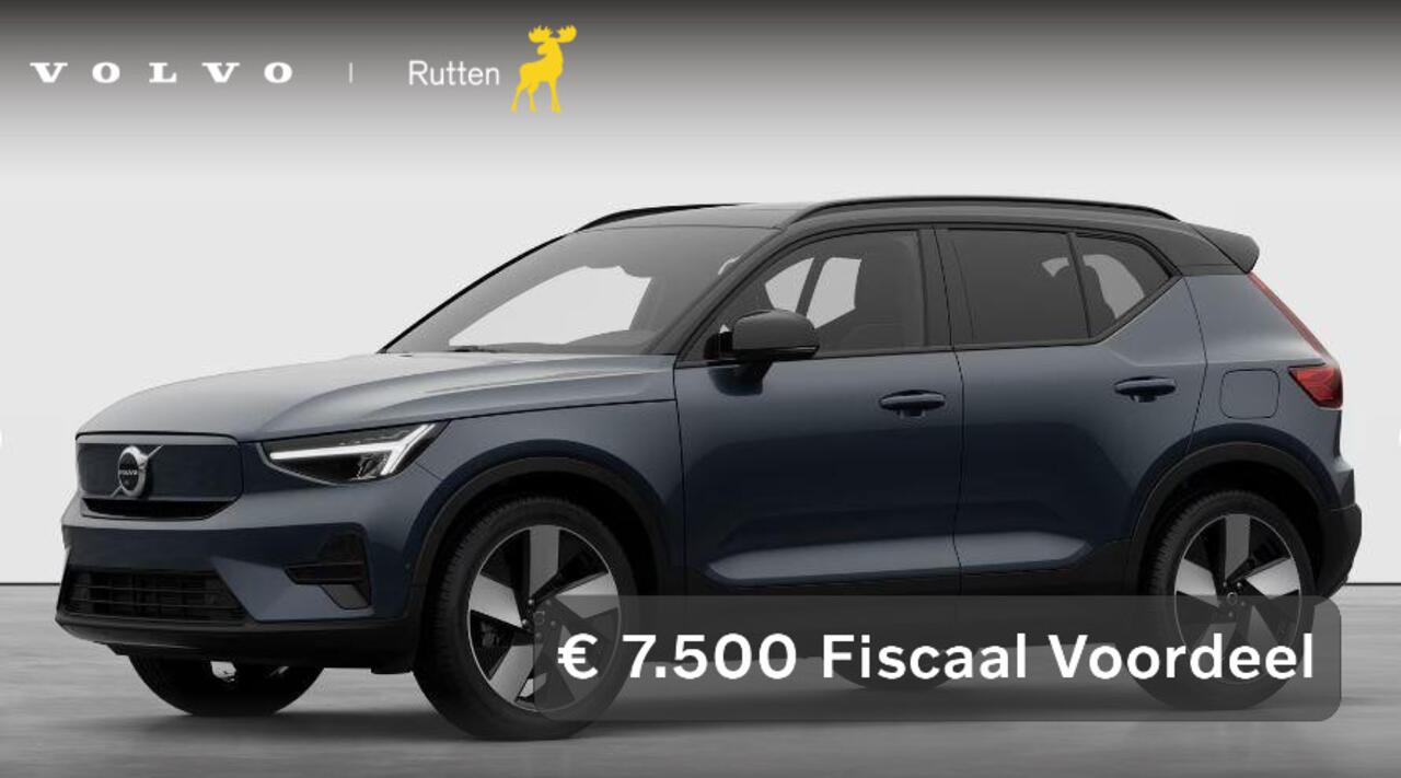 Volvo EX40 252PK Single Motor Extended Range 82 kWh Plus / Lounge Pakket / Panoramadak / 360 Camera / Extra getint glas / 20'' Velgen / Nubuck bekleding