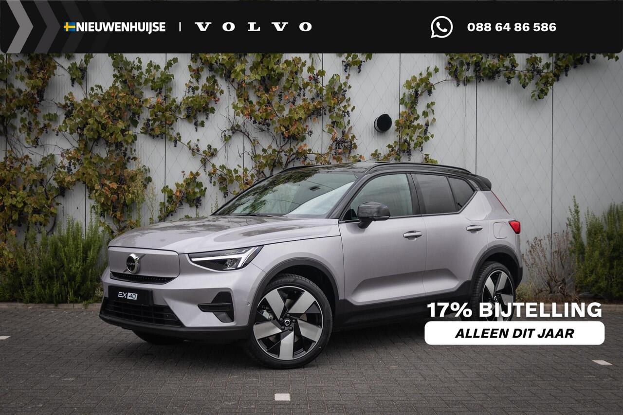 Volvo EX40 Single Motor Extended Range Ultra 82 kWh | Adaptieve Cruise Control | Schuif/Kanteldak | Stoel + Stuurverwarming | Harman Kardon Audio | 20 Inch | Extra Getint Glas Achter |