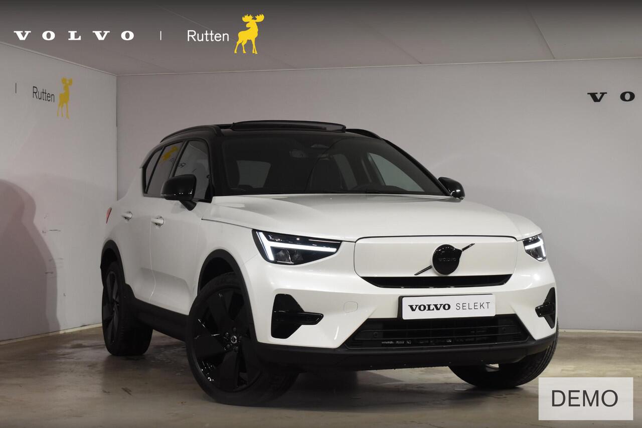 Volvo EX40 252PK Single Motor Ext. Range Plus Black Edition / Adaptive Cruise control / Achteruitrijcamera / Extra getint glas / 20'' velgen / Panoramadak / Zwart dak / Harman Kardon / Microtech/Nubuck