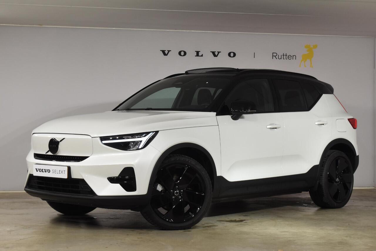 Volvo EX40 252PK Single Motor Ext. Range Plus Black Edition / Adaptive Cruise control / Achteruitrijcamera / Extra getint glas / 20'' velgen / Panoramadak / Zwart dak / Harman Kardon / Microtech/Nubuck