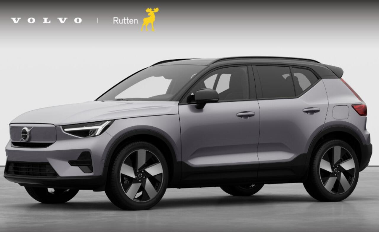 Volvo EX40 252PK Automaat Single Ext. Range Plus 82 kWh / Lounge Pakket / Extra getint glas / 360 Camera / 20'' velgen / Panoramadak / Zwart dak / Harman Kardon / Adaptieve cruise control / Getint glas / Stoel en stuurwielverwarming / parkeersensoren met 360 camera 