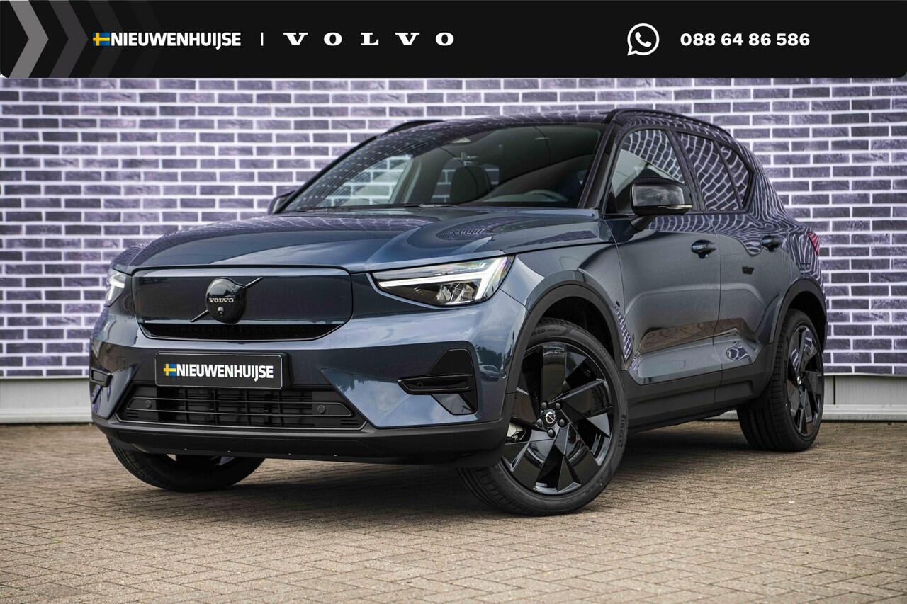Volvo EX40 Single Motor Extended Range Ultra Black Edition | Harman Kardon | 20" | Panoramadak | Donker Glas | Power Seats | Nubuck | Adaptive Cruise | BLIS |