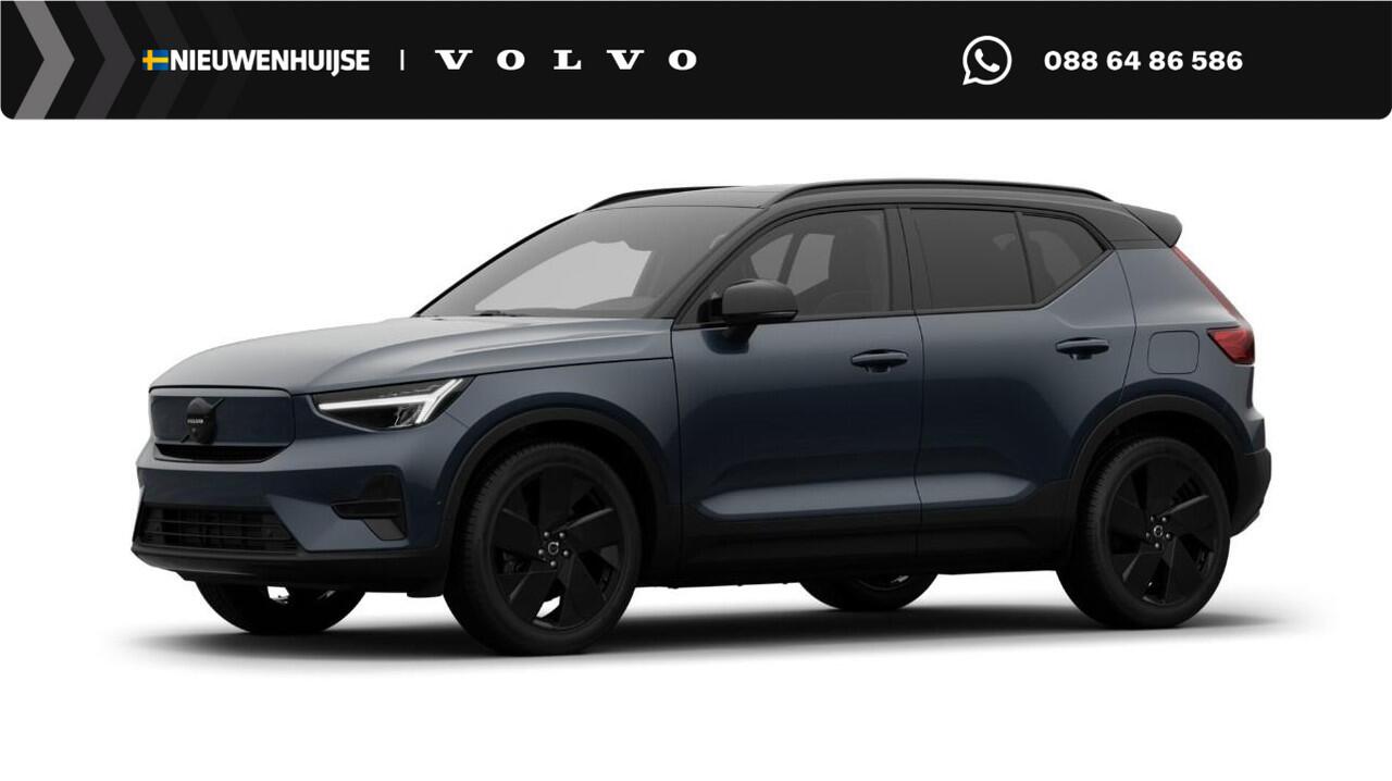 Volvo EX40 Single Motor Ext. Range Ultra Bl. Ed. Eur. 82 kWh | Google | Stoelverwarming Voor + Achter | Adaptieve Cruise Control | Getint Glas | Stuurverwarming | Warmtepomp | Harman Kardon Audio | Zitverlenging | Elek. Achterklep | Park Assist | Draadloos Opladen T