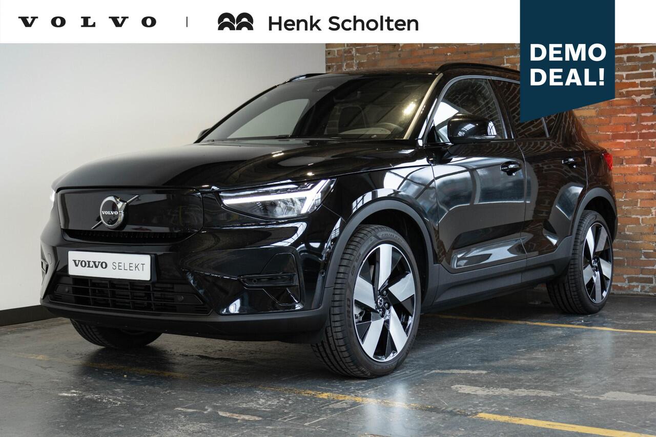 Volvo EX40 Single Motor Extended Range Ultra Black Ed. 82 kWh | Panoramadak | Verwarmbare voorstoelen&stuurwiel | Premium audio by Harman Kardon | Adaptive cruise control | 360° Parkeercamera | Elektrisch bedienbare voorstoelen | Warmtepomp