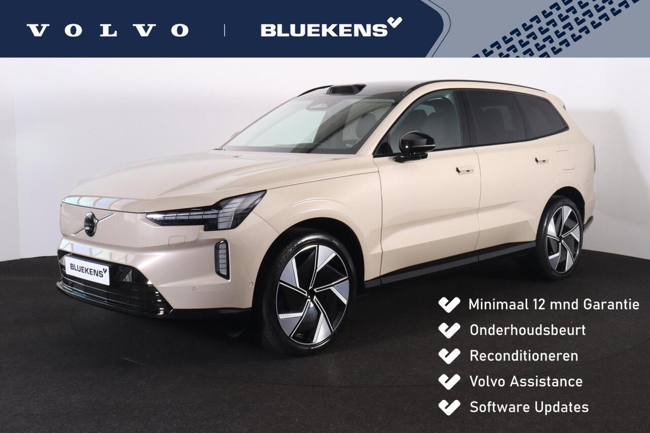 Volvo EX90 Twin Motor Performance Ultra 7p. 111 kWh - Luchtvering - Panoramadak - IntelliSafe Assist & Surround - 360º Camera - BOSE speakers - Verwarmde voorstoelen, stuur & achterbank - Parkeersensoren voor & achter - Head up display - Draadloze tel. lader - Extra