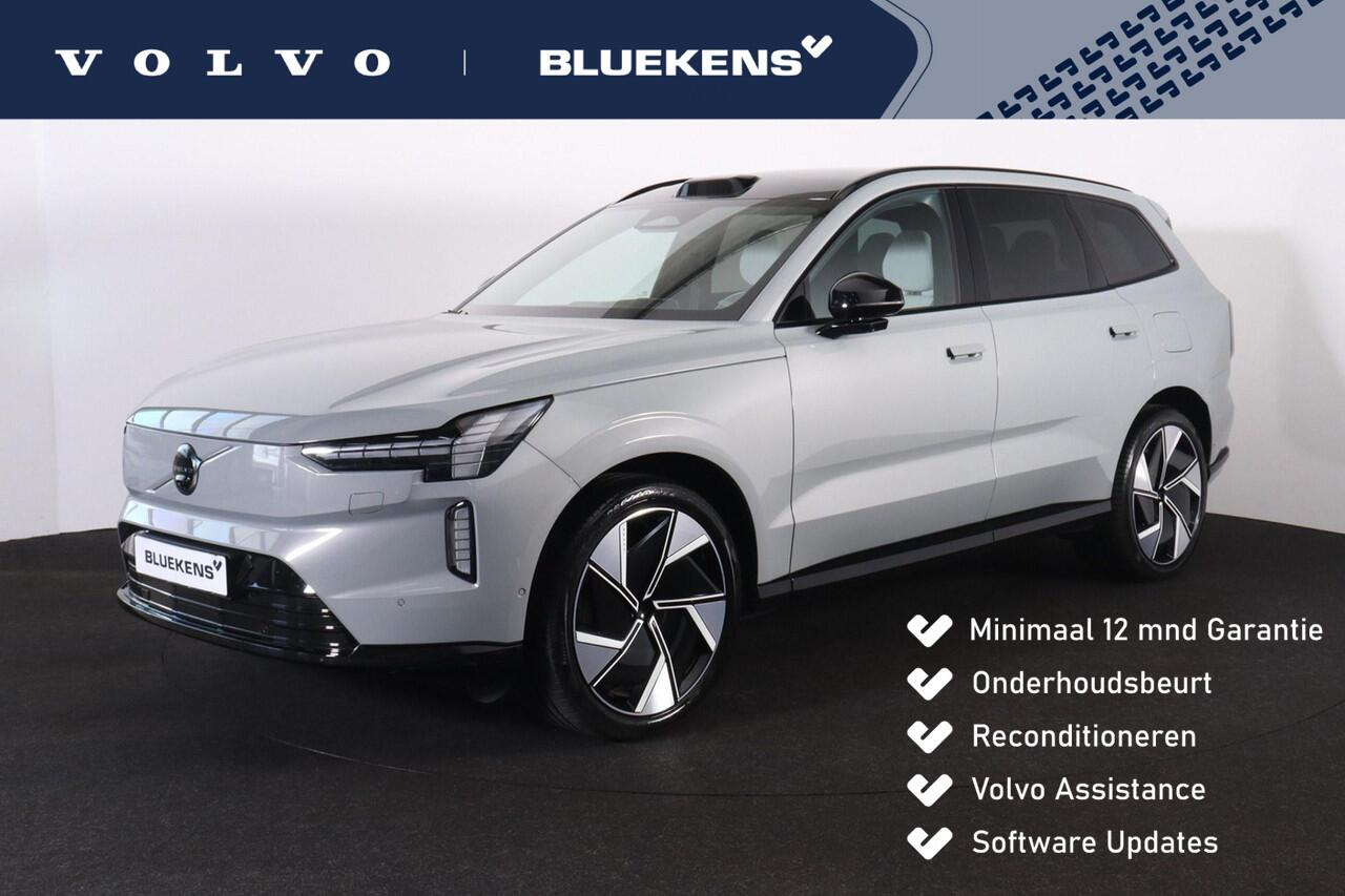 Volvo EX90 Performance Ultra 111 kWh - Luchtvering - Panoramadak - IntelliSafe Assist & Surround - 360º Camera - Bose Audio - Verwarmde voorstoelen, stuur & achterbank - Head up display - Extra getint glas - Elektr. inklapbare trekhaak - 22' LMV