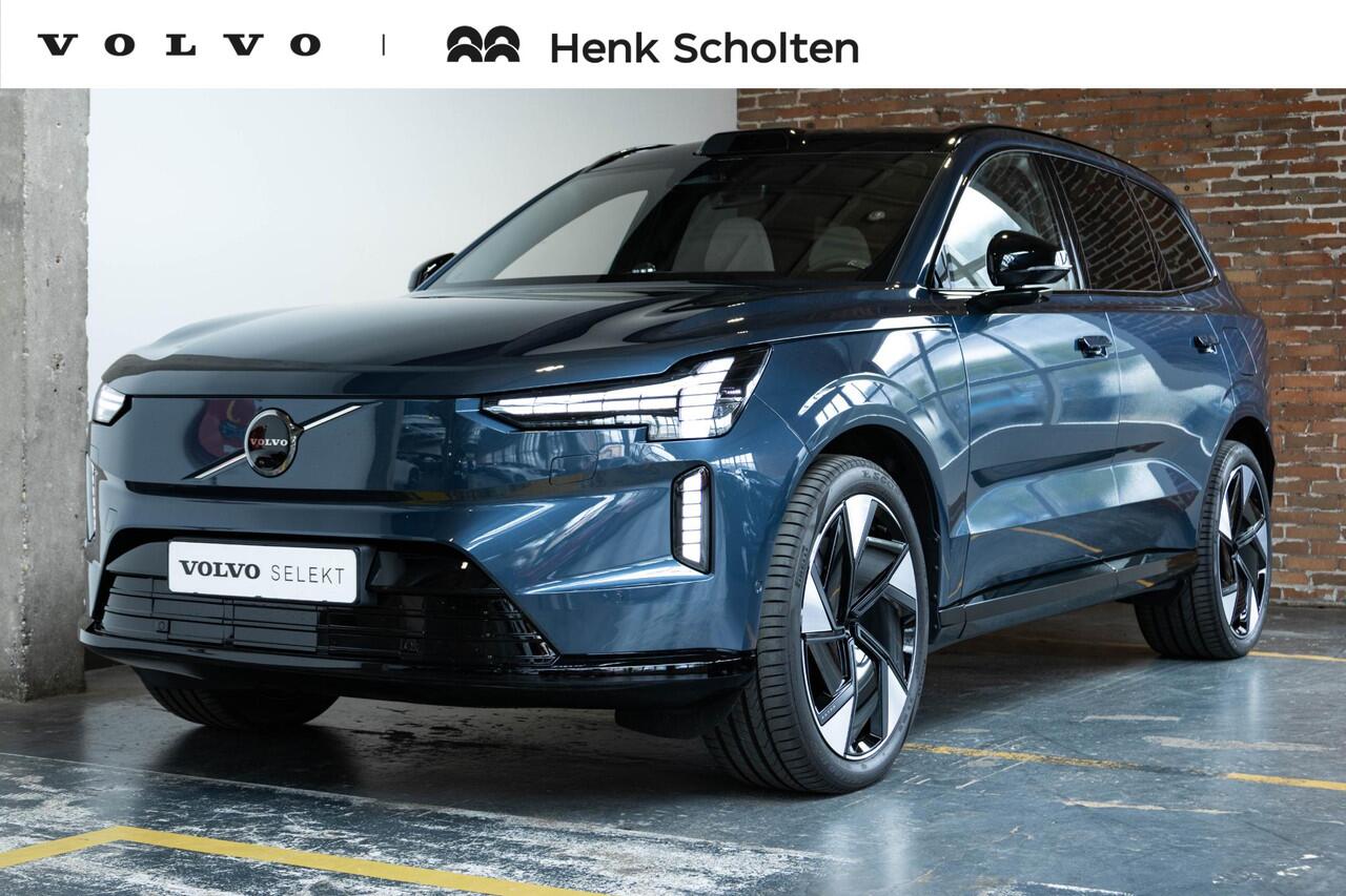 Volvo EX90 Twin Motor Performance Ultra 7p. 111 kWh | Bowers & Wilkins Premium Audio | 22" Lichtmetalen Velgen | Park Pilot Assist | Actieve Luchtvering | Stuurverwarming | Tailor Wool Blend bekleding | Google infotainment |