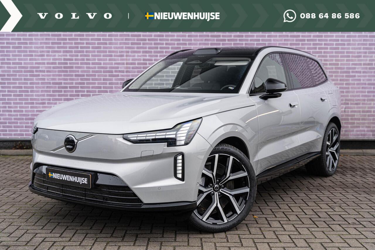 Volvo EX90 Twin Motor Ultra | 7-Zits | Google | Bowers & Wilkins Audio | Climate Pack | Panoramadak | Head-Up Display | Soft Close | Pilot-Assist | Luchtvering | 360 Camera | Getint Glas | Elek. Achterklep | Zitverlening | Draadloos Opladen Telefoon | 22" LM