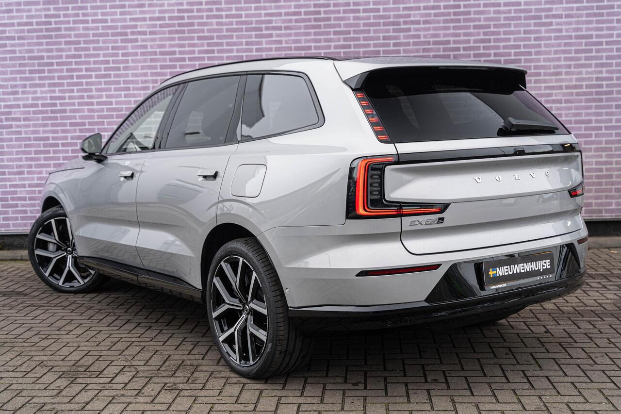 Volvo EX90 Twin Motor Ultra | 7-Zits | Google | Bowers & Wilkins Audio | Climate Pack | Panoramadak | Head-Up Display | Soft Close | Pilot-Assist | Luchtvering | 360 Camera | Getint Glas | Elek. Achterklep | Zitverlening | Draadloos Opladen Telefoon | 22" LM