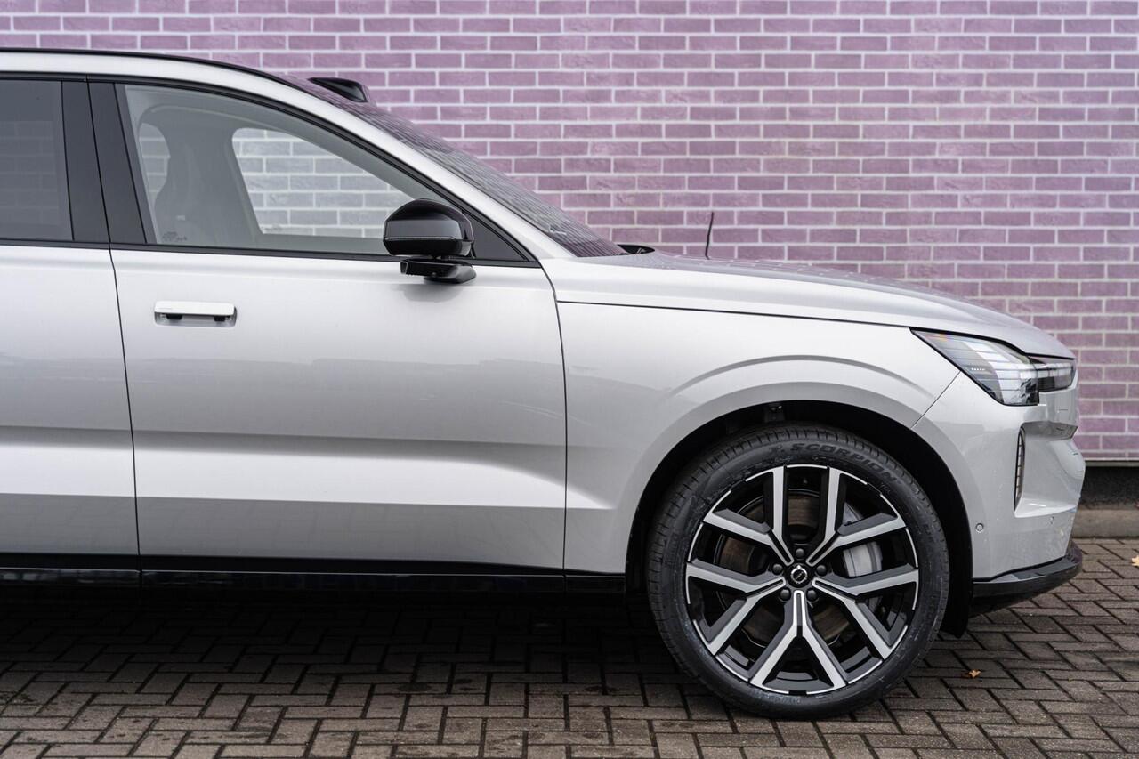 Volvo EX90 Twin Motor Ultra | 7-Zits | Google | Bowers & Wilkins Audio | Climate Pack | Panoramadak | Head-Up Display | Soft Close | Pilot-Assist | Luchtvering | 360 Camera | Getint Glas | Elek. Achterklep | Zitverlening | Draadloos Opladen Telefoon | 22" LM