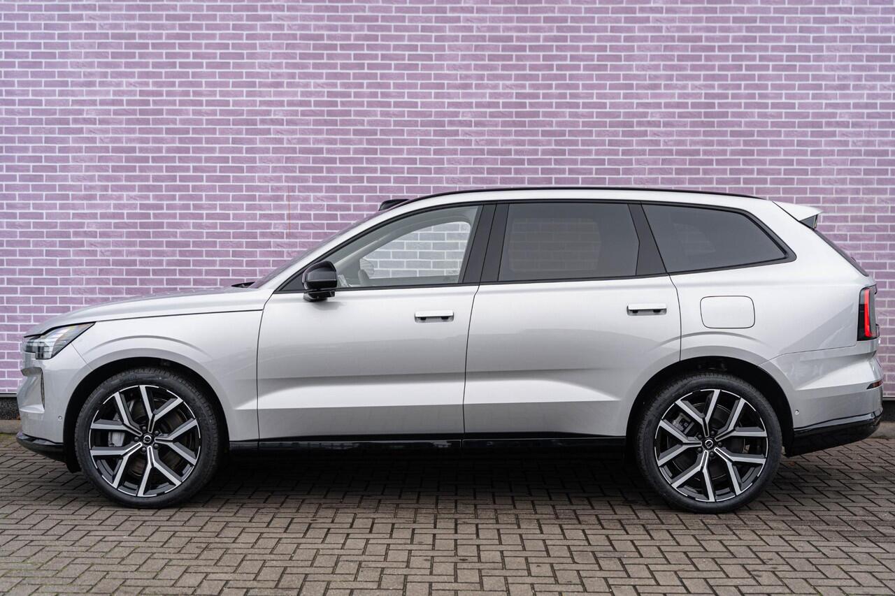 Volvo EX90 Twin Motor Ultra | 7-Zits | Google | Bowers & Wilkins Audio | Climate Pack | Panoramadak | Head-Up Display | Soft Close | Pilot-Assist | Luchtvering | 360 Camera | Getint Glas | Elek. Achterklep | Zitverlening | Draadloos Opladen Telefoon | 22" LM