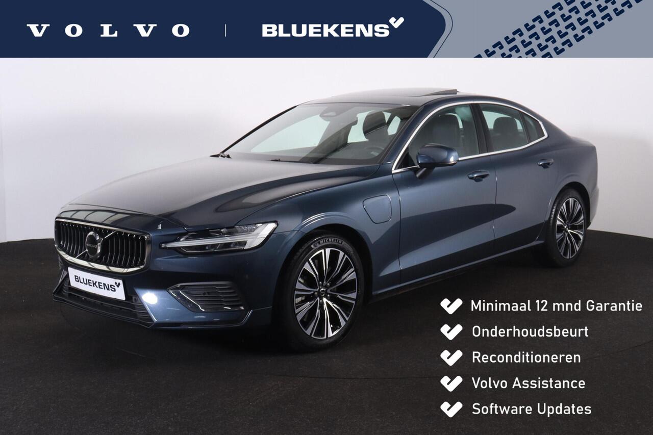 Volvo S60 Recharge T6 AWD Plus Bright - Panorama/schuifdak - Sportstoelen - IntelliSafe Assist & Surround - Parkeercamera achter - Parkeersensoren voor & achter - Elektr. bedienb. voorstoelen met geheugen - Elektr. inklapbare trekhaak - 18' LMV