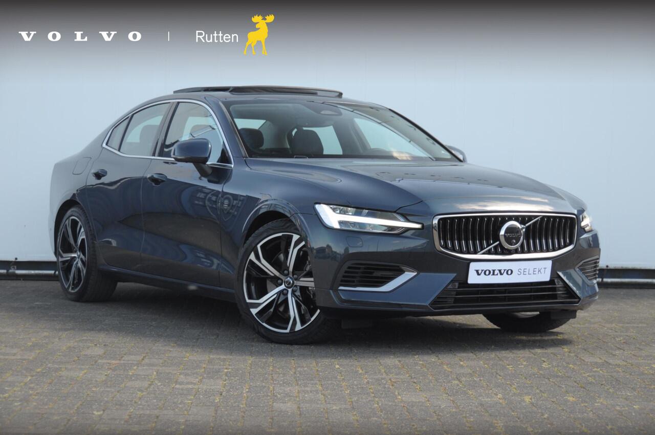 Volvo S60 T6 350PK Automaat Recharge Ultimate Bright / Head-up display / Harman Kardon audio / Panoramadak / BLIS / Elektrisch bedienbare voorstoelen / Memory seats / Verwarmbare stoelen / Keyless entry /