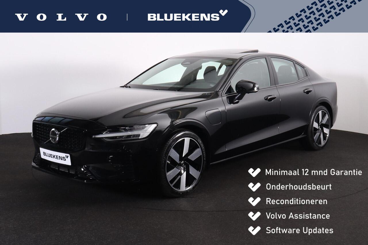 Volvo S60 Recharge T8 AWD Ultimate Dark - LONG RANGE - Panorama/schuifdak - IntelliSafe Assist & Surround - 360º Camera - Harman/Kardon audio - Adaptieve LED koplampen - Verwarmde voorstoelen, stuur & achterbank - Parkeersensoren voor & achter - Elektr. bedienb. vo