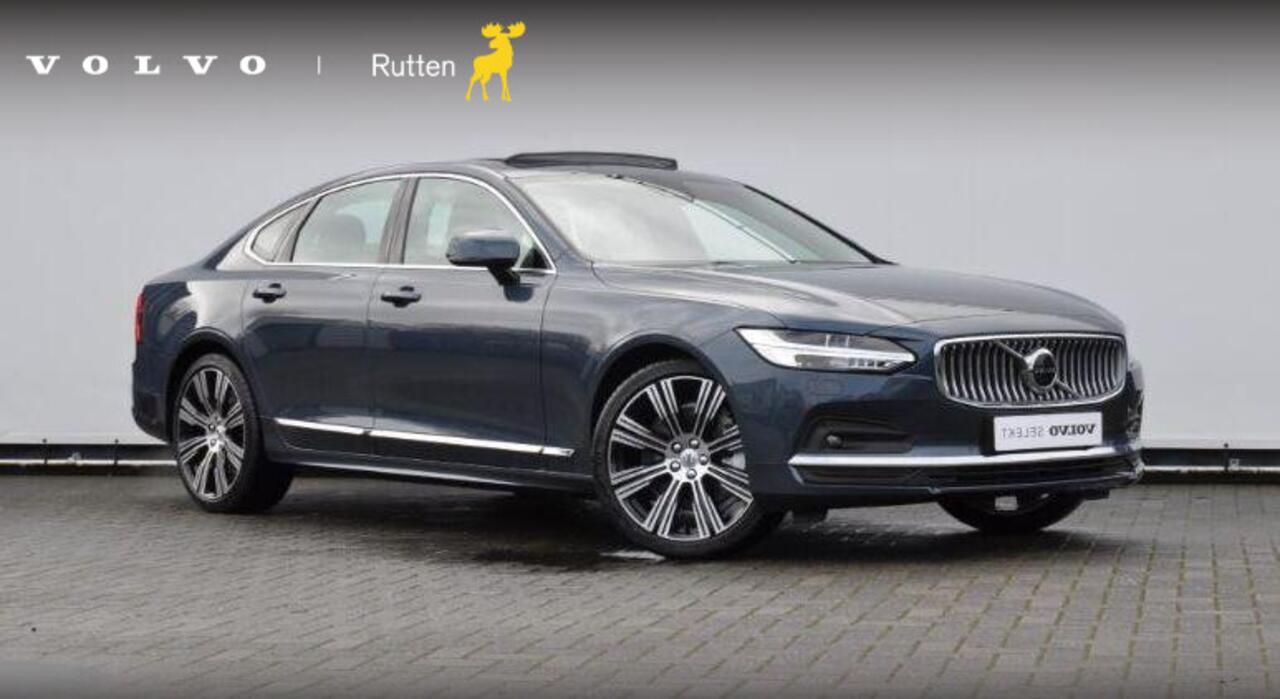 Volvo S90 B5 264PK Automaat Ultimate Bright / Adaptive cruise control/ Parkeersensoren met camera/ Harman Kardon audio, Panoramadak/ Head up display/ BLIS/ Apple carplay/ Leder dashboard