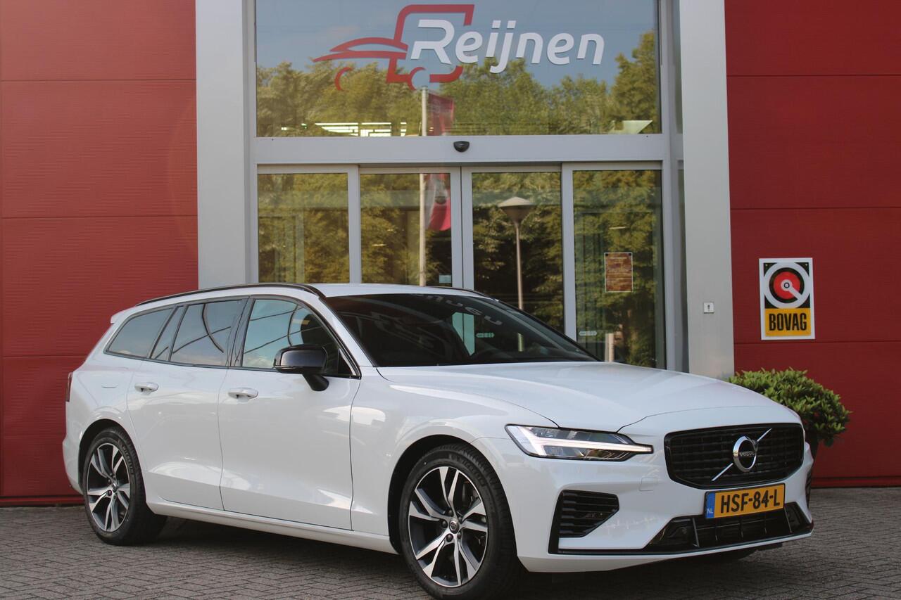 Volvo V60 2.0 T6 RECHARGE 340PK AWD R-DESIGN **NIEUW STAAT ** | ELEKTRISCH BEDIENBARE VOORSTOELEN MET GEHEUGEN OP BESTUURDERSSTOEL | 18" 5-Y SPAAKS MATT BLACK / DIAMOND CUT R-DESIGN WIELEN | HIGH PERFORMANCE SOUND HARMAN KARDON | ADAPTIVE CRUISE CONTROL | ACHTERUI