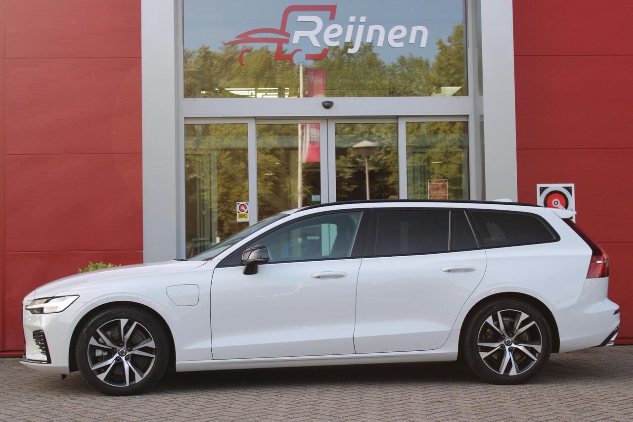 Volvo V60 2.0 T6 RECHARGE 340PK AWD R-DESIGN **NIEUW STAAT ** | ELEKTRISCH BEDIENBARE VOORSTOELEN MET GEHEUGEN OP BESTUURDERSSTOEL | 18" 5-Y SPAAKS MATT BLACK / DIAMOND CUT R-DESIGN WIELEN | HIGH PERFORMANCE SOUND HARMAN KARDON | ADAPTIVE CRUISE CONTROL | ACHTERUI