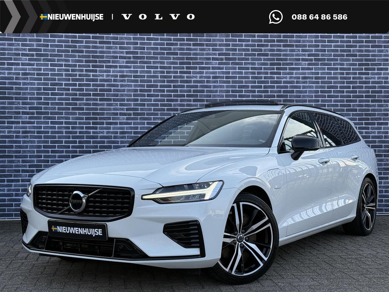 Volvo V60 2.0 T6 Recharge AWD R-Design | trekhaak | Adaptieve cruise controle | Long Range | Panorama Schuifdak | Harman/Kardon | Sportstoelen | Memory | Stuur + Stoel verwarming | Keyless |