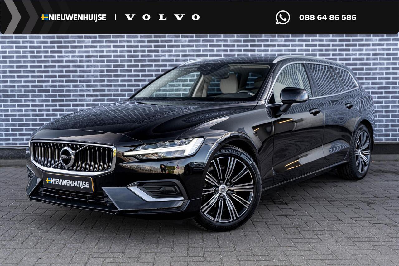 Volvo V60 2.0 B4 Plus Bright | Navigatie | Apple Carplay | Android Auto | Lederen Bekleding | Stoelverwarming | Achteruitrijcamera | Parkeersensoren | Lichtmetalen Velgen | Keyless Entry | Elektrische Achterklep