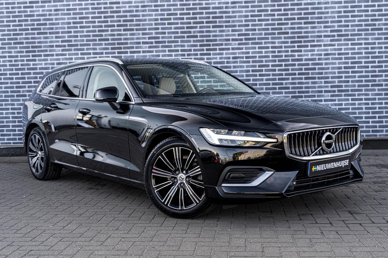 Volvo V60 2.0 B4 Plus Bright | Navigatie | Apple Carplay | Android Auto | Lederen Bekleding | Stoelverwarming | Achteruitrijcamera | Parkeersensoren | Lichtmetalen Velgen | Keyless Entry | Elektrische Achterklep