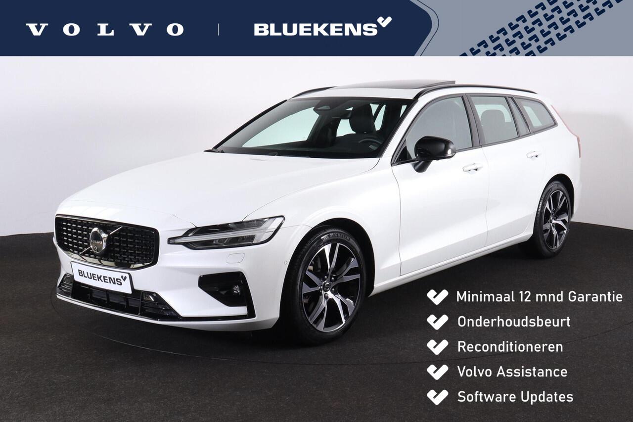 Volvo V60 B3 Plus Dark - Panorama/schuifdak - IntelliSafe Assist - 360° Camera - Harman/Kardon audio - Adaptieve LED koplampen - Verwarmde voorstoelen, stuur & achterbank - Parkeersensoren voor & achter - Elektr. bedienb. voorstoelen met geheugen - Draadloze tel. l