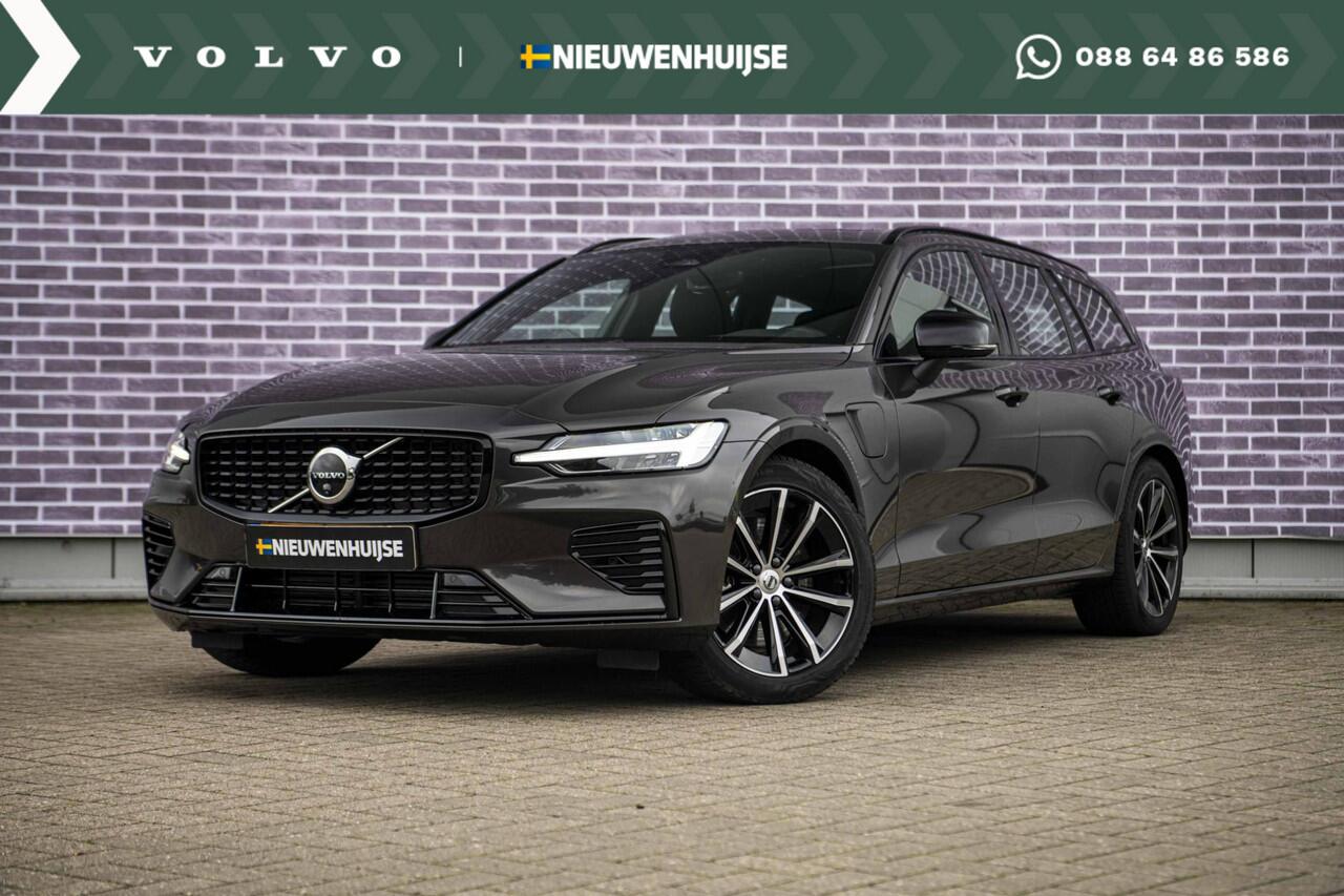 Volvo V60 2.0 T6 Plug-in hybrid AWD Plus Dark | Trekhaak | Panoramadak | Adaptieve cruise control | Harman & Kardon | Elektrisch verstelbare voorstoelen | Stuur/stuur verwarming |
