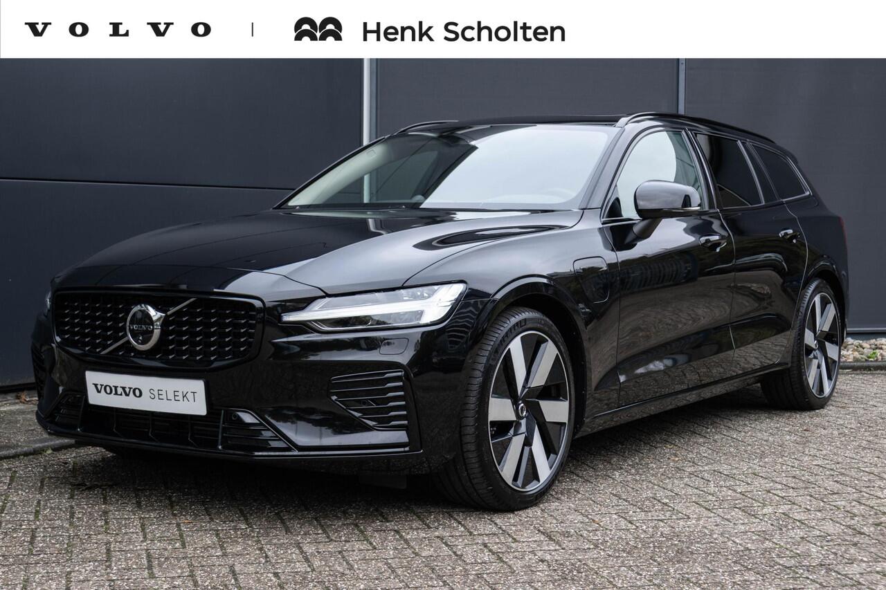 Volvo V60 T8 Automaat Plug-in hybrid AWD Ultra Dark | Massagestoelen | Elektrische trekhaak | Geventileerde stoelen | Bowers & Wilkins Hifi | 360 Camera
