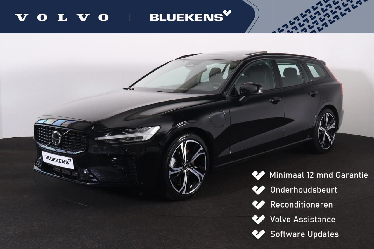 Volvo V60 T8 Recharge AWD Ultimate Dark - Panorama/schuifdak - IntelliSafe Assist & Surround - 360º Camera - Bowers & Wilkins audio - Adaptieve LED koplampen - Verwarmde voorstoelen, stuur & achterbank - Parkeersensoren voor & achter - Elektr. bedienb. voorstoelen 