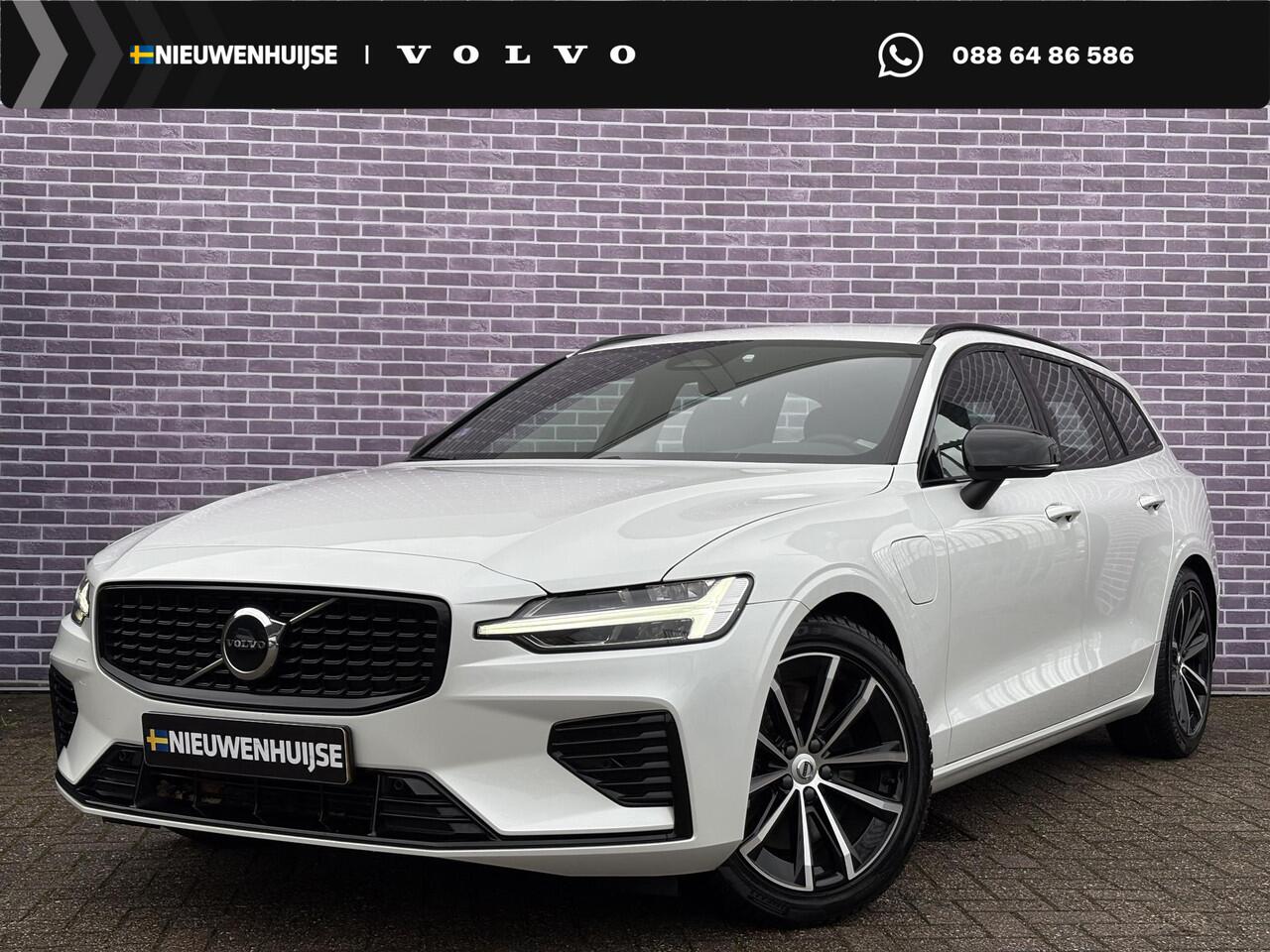 Volvo V60 2.0 T6 Plug-in hybrid AWD Plus Dark | Trekhaak | Adaptive Cruise Control | Stuurverwarming | Stoelverwarming voor & achter | Power Seats met Memory | Sportstoelen | BLIS |