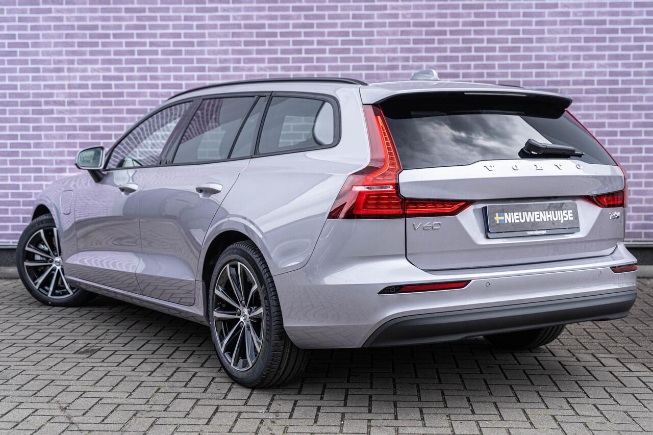 Volvo V60 T6 Plug-in hybrid AWD Essential | Google | Long Range | Adaptieve Cruise | Lederen bekleding | Stoel-/Stuurwiel-/Achterbankverwarming | Camera | Park Assist | Getint Glas | 18" LM
