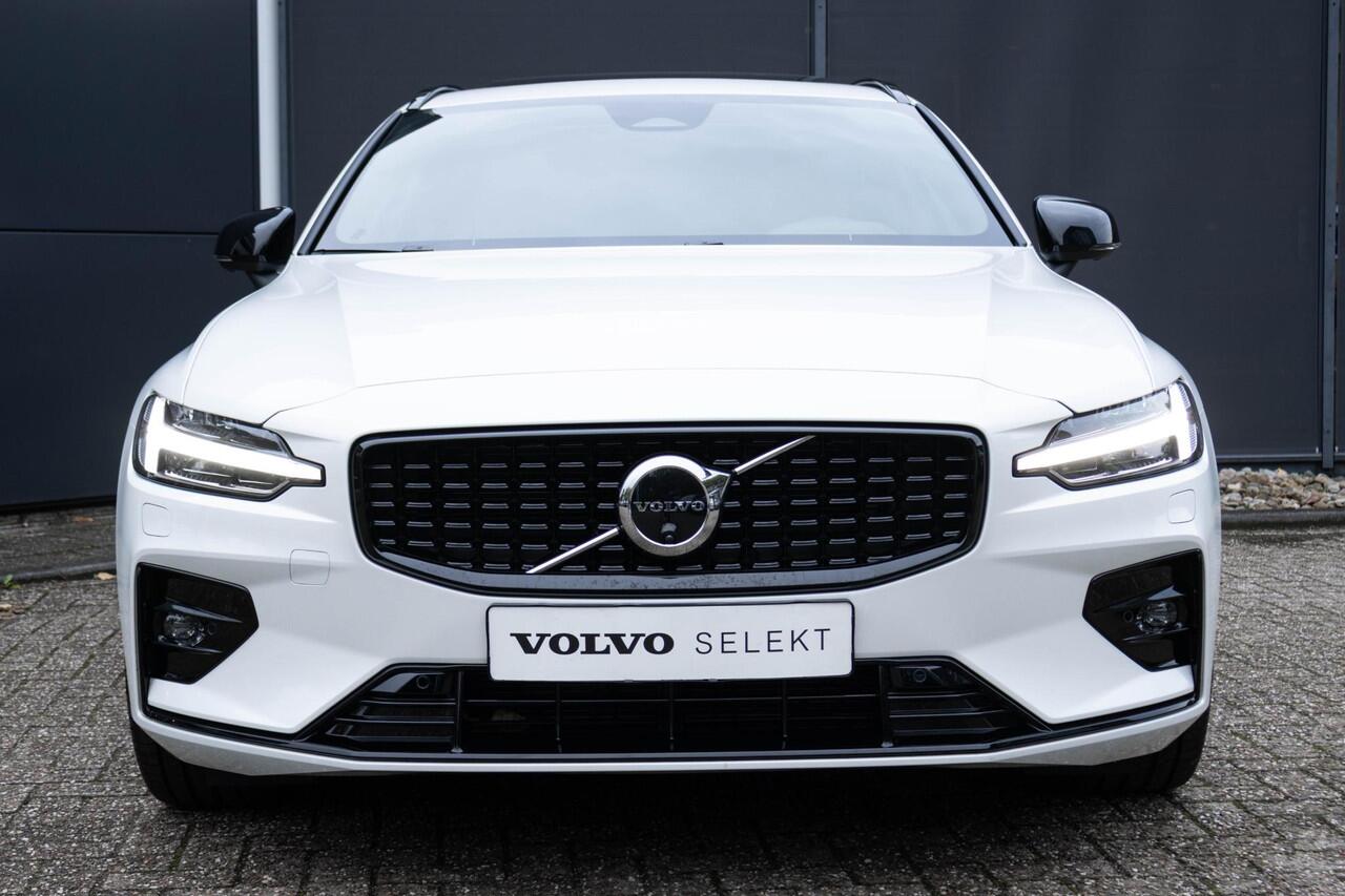 Volvo V60 B4 Automaat Plus Dark | Premium Sound by Harman & Kardon | Elektrisch schuif-/kanteldak | Elektrisch verstelbare voorstoelen met geheugen | Stoelkoeling & verwarming | Elektrische Trekhaak | 360 graden Camera | BLIS | Adaptieve Cruis Control |