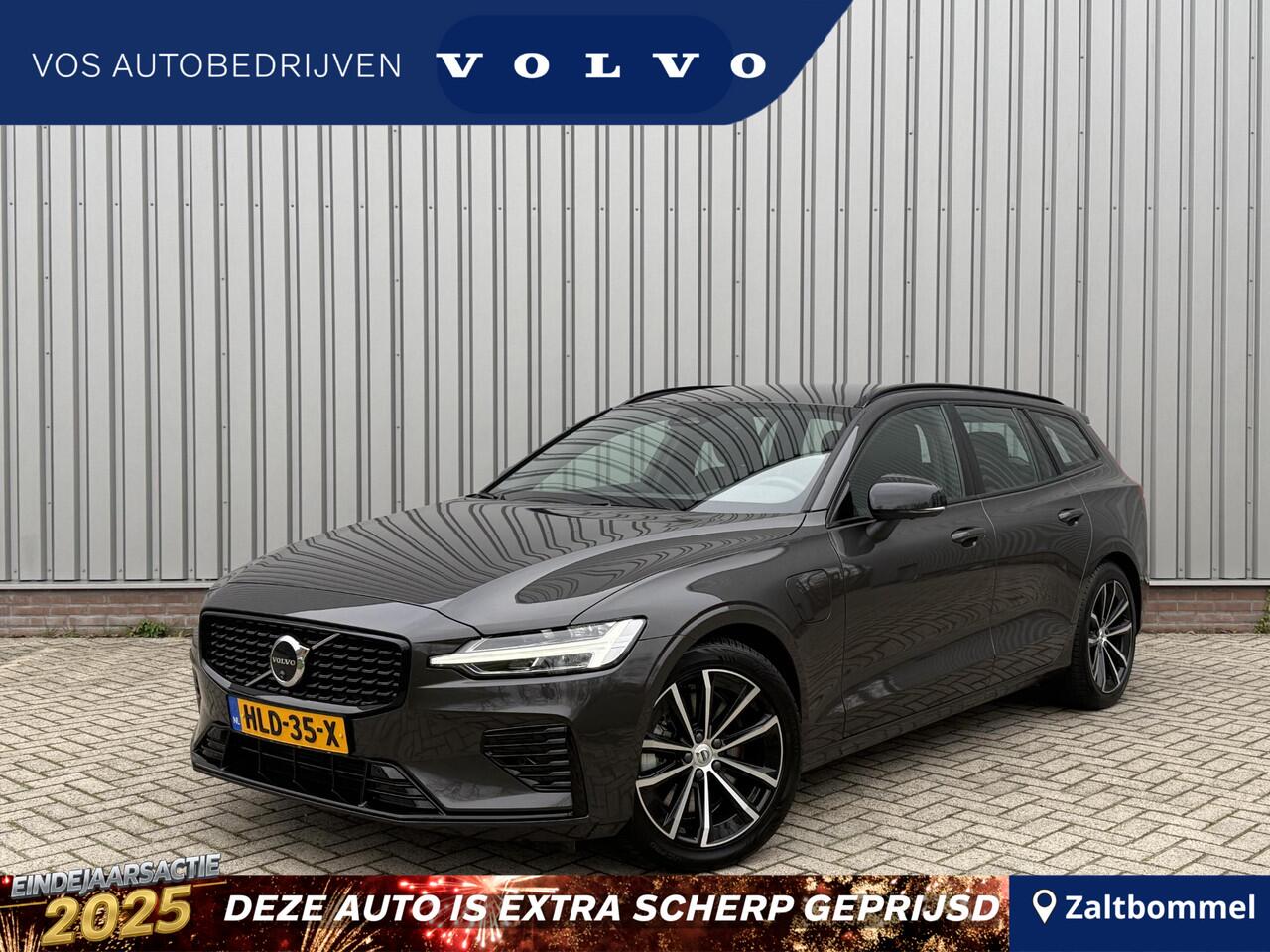 Volvo V60 2.0 T6 Plug-in hybrid AWD Plus Dark l Verwarmbare Voorruit l Trekhaak l 360 camera l