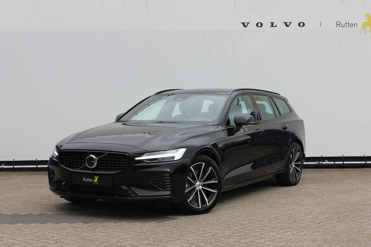Volvo V60 T6 350PK Autm. Plug-in hybrid AWD Plus Dark Long Range / Google infotainment / Semi elekrisch wegklapbare trekhaak / Verwarmbare voorruit / Elektrisch bedienbare voorstoelen met geheugen / Verwarmbare voorstoelen