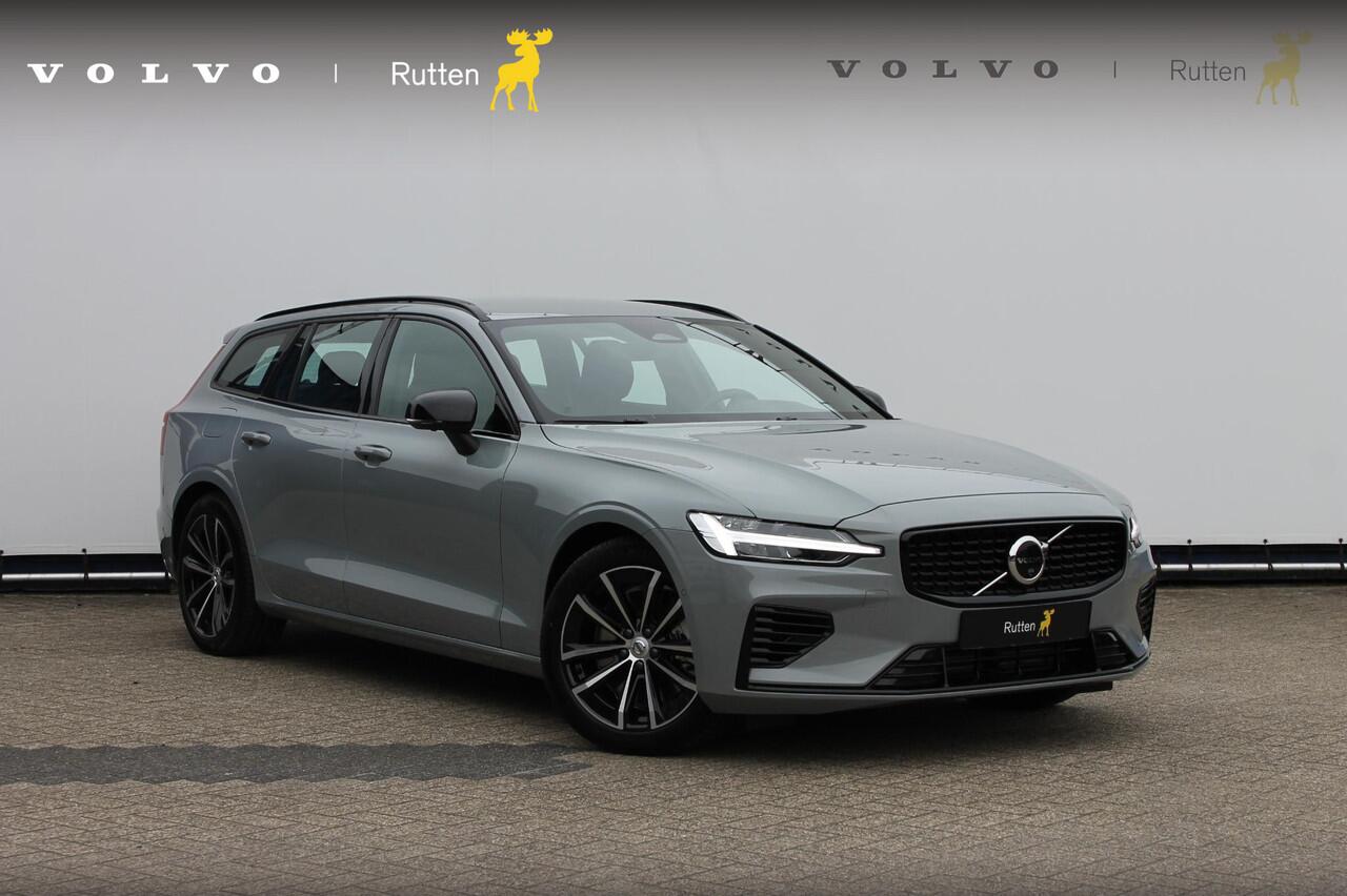 Volvo V60 T6 350PK Autm. Plug-in hybrid AWD Plus Dark Long Range / Google infotainment / Semi elekrisch wegklapbare trekhaak / Verwarmbare voorruit / Elektrisch bedienbare voorstoelen met geheugen / Verwarmbare voorstoelen