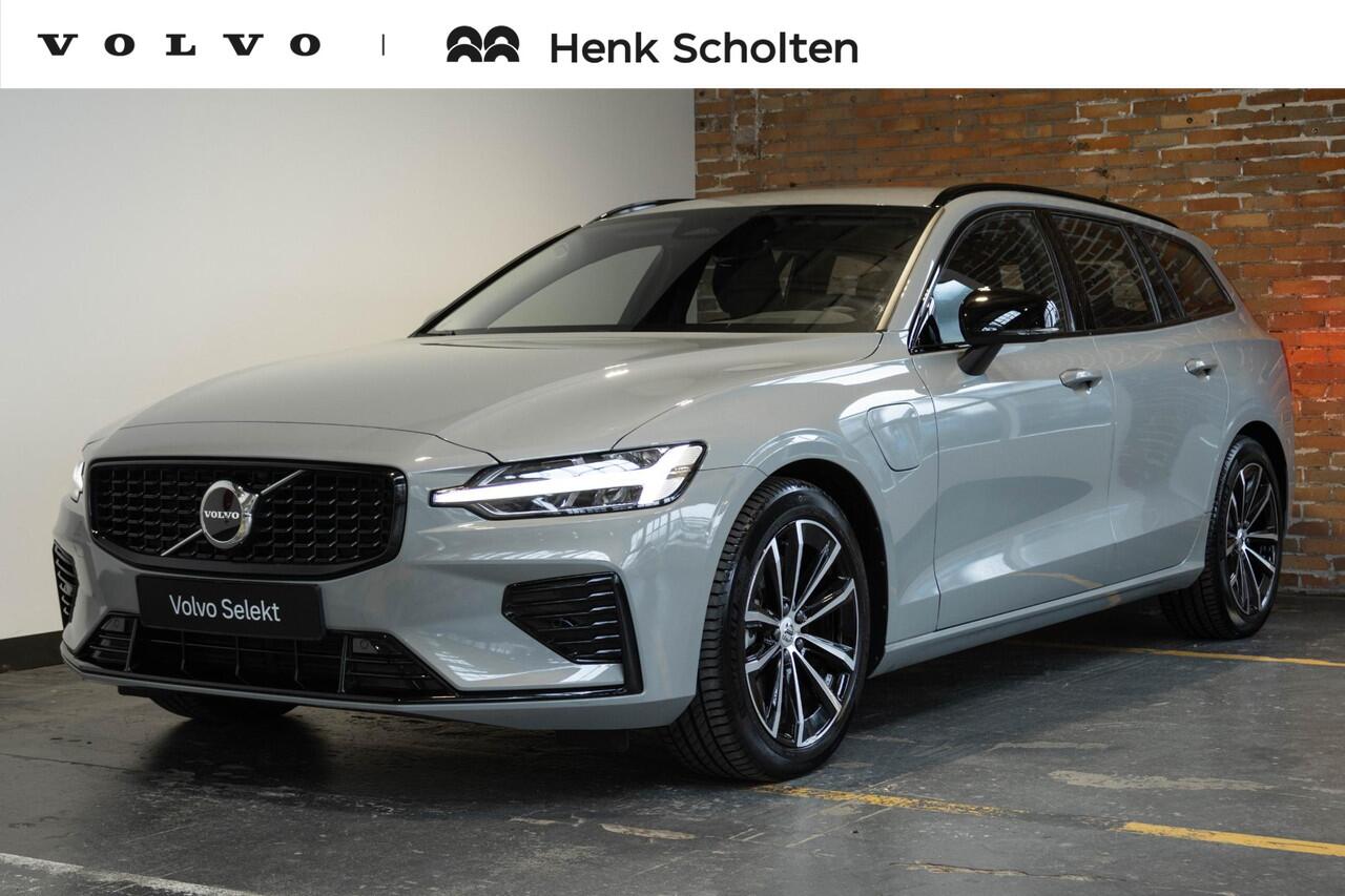 Volvo V60 T6 Plug-in hybrid AWD Plus Dark | Lederen Bekleding | Google Infotainment | Parkeercamera | Parkeersensoren voor + achter | Stoelverwarming | Stuurwielverwarming | Harman Kardon Premium Audio |