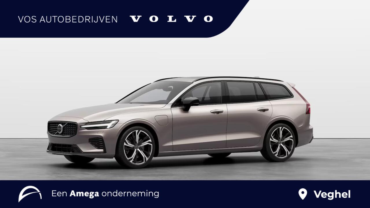 Volvo V60 T8 AWD Ultra Performance Edition Dark | Extra getint glas achter | 19" 5-triplespaaks Glossy Black Diamond Cut