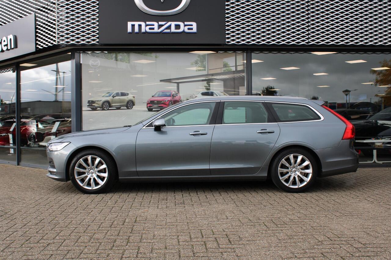 Volvo V90 2.0 T4 Momentum , Automaat, Leder, Trekhaak, Dakrails, Navi, Stoel/Stuurverwarming, Camera, Adap.Cruise, Apple Carplay & Android Auto, Clima, Bluetooth,