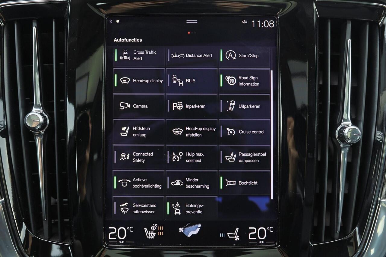 Volvo V90 T5 Inscription - Intellisafe Assist & Surround - Panoramadak - Parkeerverwarming - Head-up display - Geventileerd Nappa leder - Massage voorstoelen - Achteruitrijcamera - DAB - Full LED koplampen - 19' wielen - Park Assist Pilot