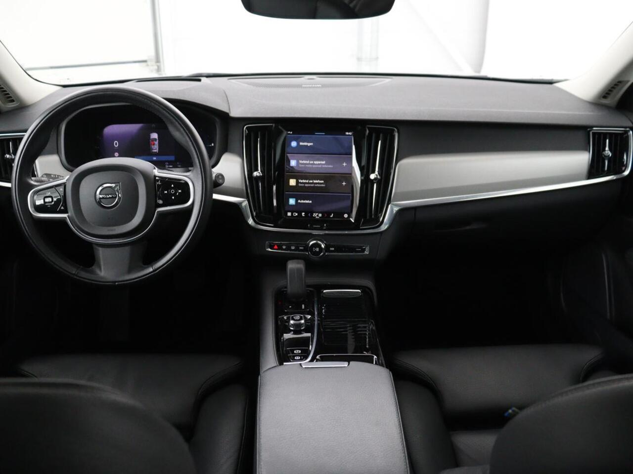 Volvo V90 2.0 T6 Plug In AWD Inscription | SOH 97% | Panoramadak | Head-Up | Leder | Harman/Kardon | 20'' | 360 Camera | Stoelverwarming | Keyless | Carplay | Full LED | Stuurverwarming | PHEV
