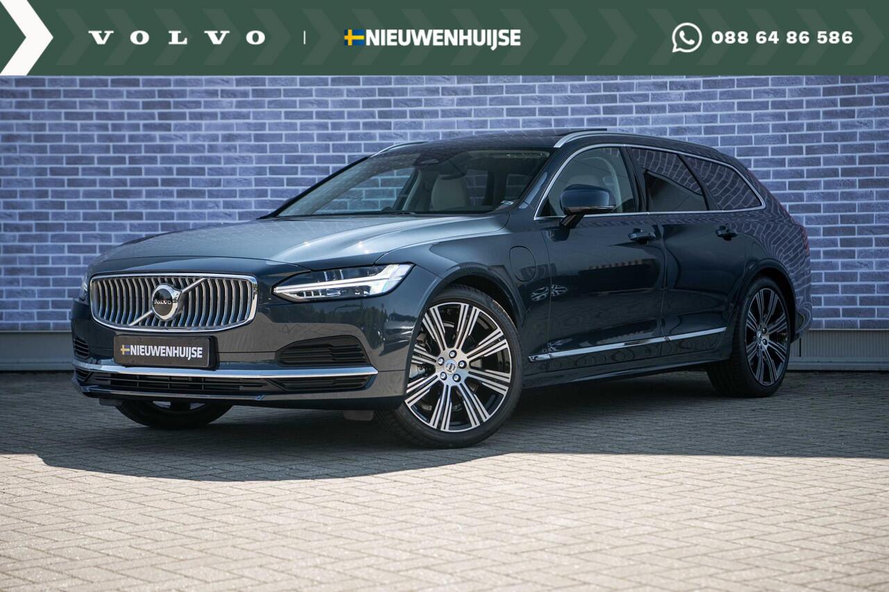 Volvo V90 2.0 T8 Plug-in hybrid AWD Ultra Bright | Luchtvering | Bowers & Wilkins | 360 Camera | Stoelmassage + Ventilatie | Gelamineerd Glas |