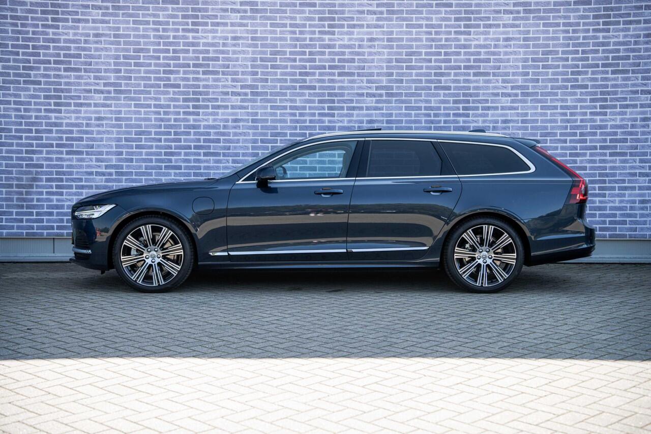 Volvo V90 2.0 T8 Plug-in hybrid AWD Ultra Bright | Luchtvering | Bowers & Wilkins | 360 Camera | Stoelmassage + Ventilatie | Gelamineerd Glas |