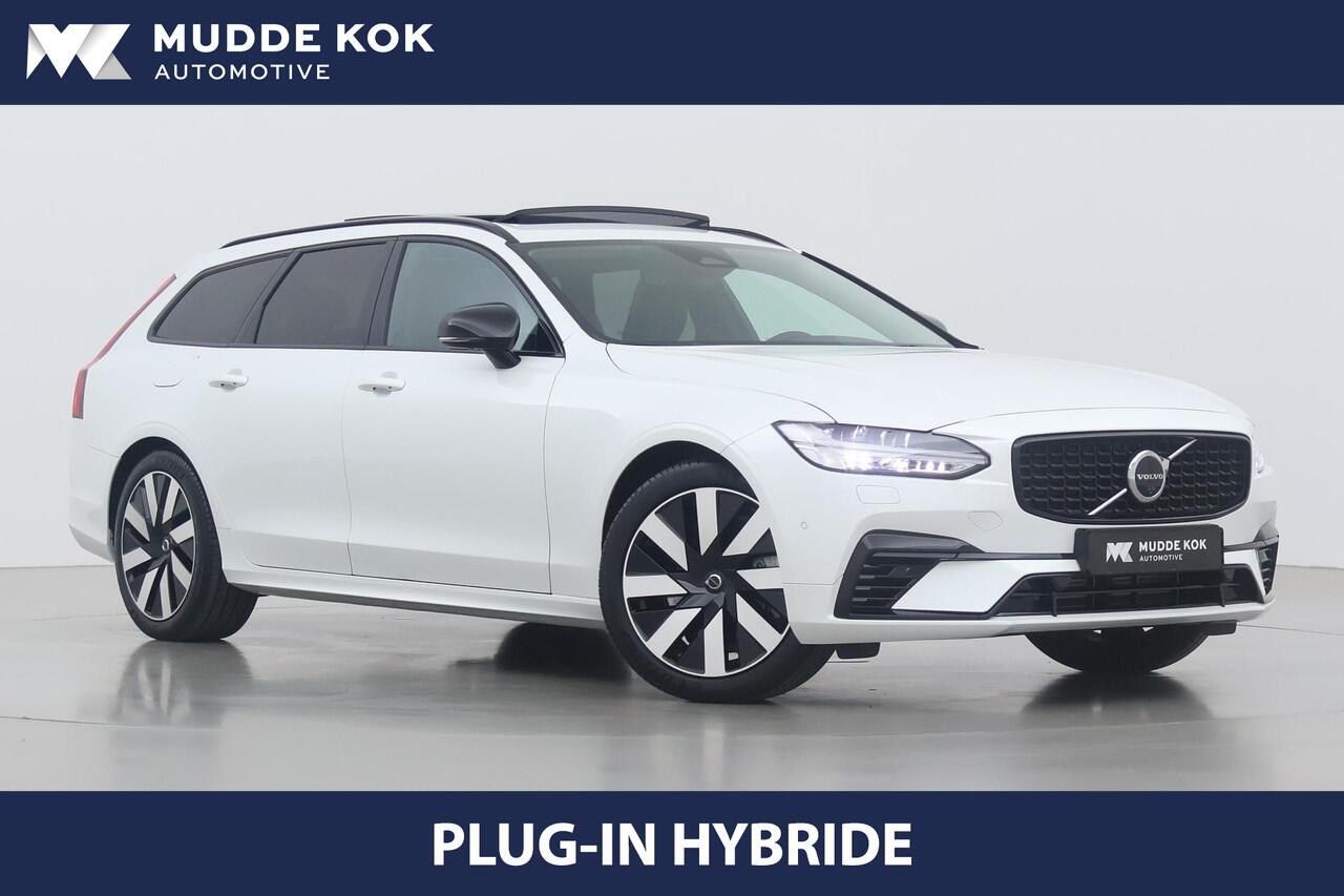 Volvo V90 T6 Plug-in hybrid Ultra Dark | Luchtvering Achter | Massage+Ventilatie | Head-Up | 360° Camera |