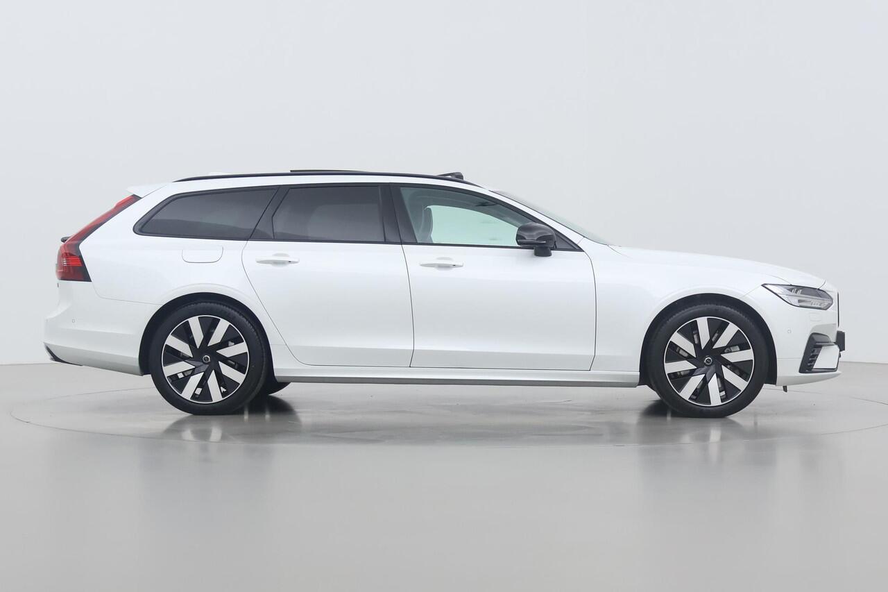 Volvo V90 T6 Plug-in hybrid Ultra Dark | Luchtvering Achter | Massage+Ventilatie | Head-Up | 360° Camera |