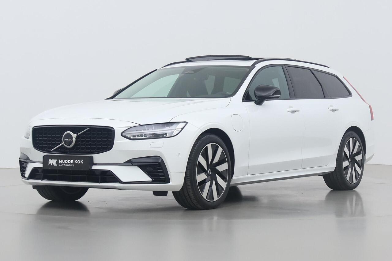 Volvo V90 T6 Plug-in hybrid Ultra Dark | Luchtvering Achter | Massage+Ventilatie | Head-Up | 360° Camera |