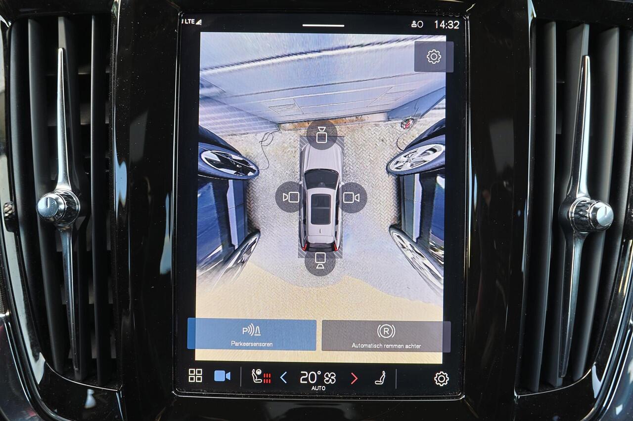 Volvo V90 T6 Recharge AWD Plus Dark - IntelliSafe Assist & Surround - 360º Camera - Harman/Kardon audio - Adaptieve LED koplampen - Verwarmde voorstoelen, stuur & achterbank - Parkeersensoren voor & achter - Elektr. bedienb. voorstoelen met geheugen - Extra getint 