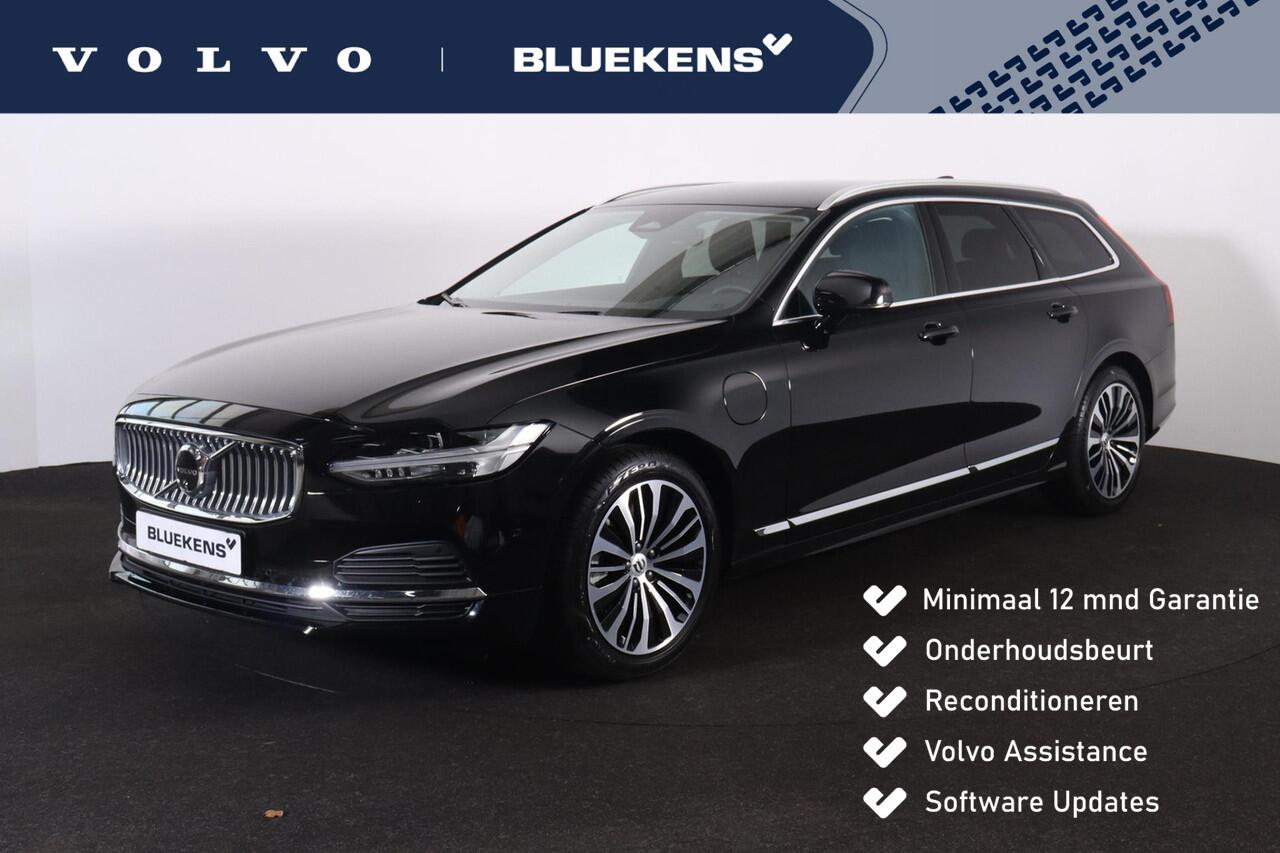 Volvo V90 T6 Recharge AWD Core Bright - IntelliSafe Assist & Surround - 360º Camera - Harman/Kardon audio - Verwarmde voorstoelen, stuur & achterbank - Parkeersensoren voor & achter - Extra getint glas - Elektr. inklapbare trekhaak - 18' LMV